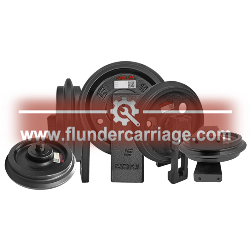 Kubota KX 91-3 and U 35-3 Front Idler Assembly RC411-21306 (Fit Kubota U35-3 U35-4 Excavator)